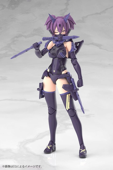 Megami Device Maqueta Plastic Model Kit 1/1 Asra Ninja Kaname Shadow Edition Full Package 14 cm