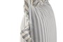 DKD Home Decor Cojín de Algodón Reciclado Gris con Volante y Rayas 45x45x45 cm (Pack de 2)