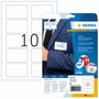 HERMA Etiquetas de Nombre y Textil 80x50mm, 200 unidades, Blanco