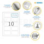 HERMA Etiquetas de Nombre y Textil 80x50mm, 200 unidades, Blanco