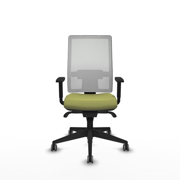 PIQUERAS Y CRESPO Silla de oficina Horna con mecanismo Sincro, Verde oliva y Blanco PIQUERAS Y CRESPO Silla de oficina Horna con mecanismo Sincro, Verde oliva y Blanco