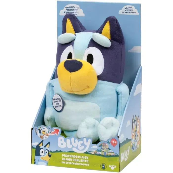 Bluey Peluche Parlante Bluey 33 cm con Voz y Tema Musical Oficial