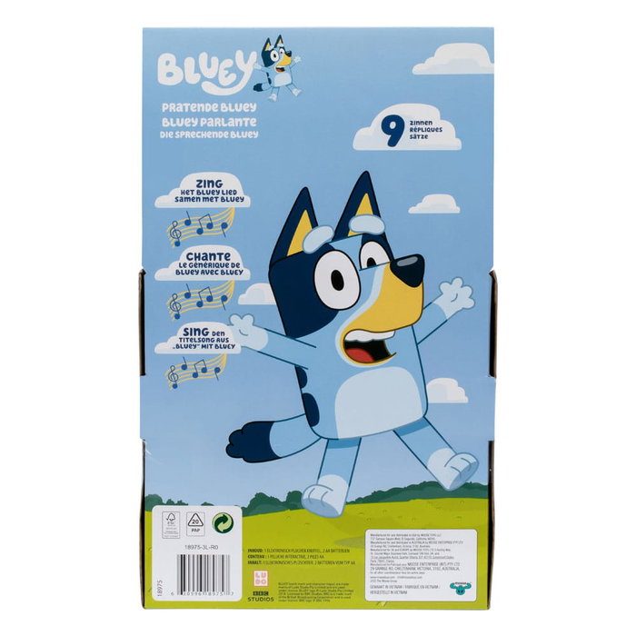 Moose Toys Peluche Parlante Bluey de 33 cm Moose Toys Peluche Parlante Bluey de 33 cm