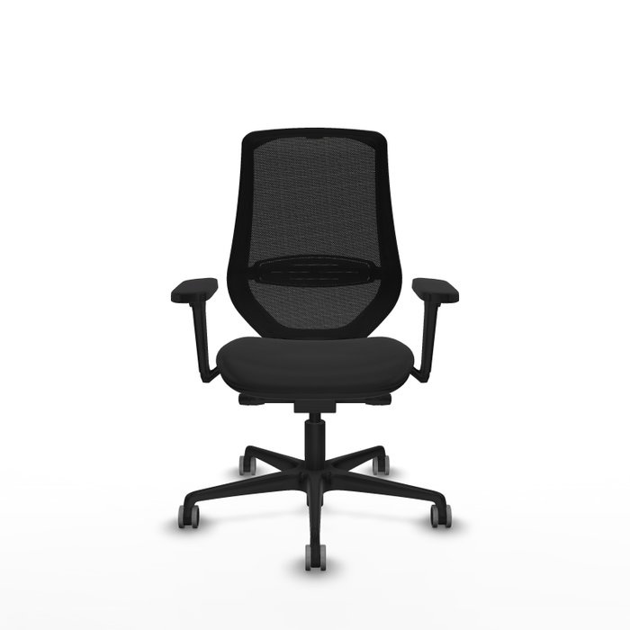 PIQUERAS Y CRESPO Silla de oficina Mardos Negro con mecanismo Sincro/Traslack