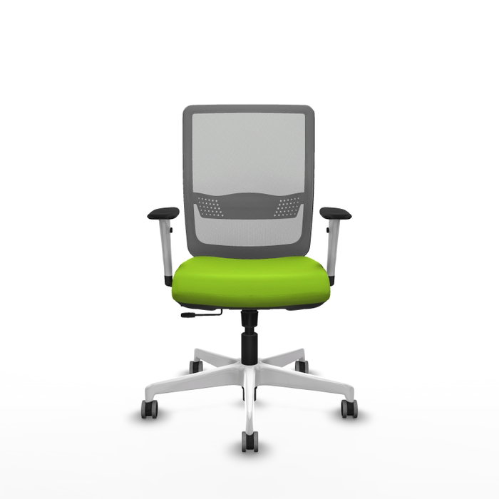 PIQUERAS Y CRESPO Silla de oficina Haches con mecanismo Sincro/Traslack Pistacho y Gris