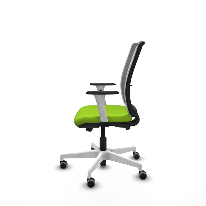 PIQUERAS Y CRESPO Silla de oficina Haches con mecanismo Sincro/Traslack Pistacho y Gris