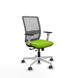 PIQUERAS Y CRESPO Silla de oficina Haches con mecanismo Sincro/Traslack Pistacho y Gris