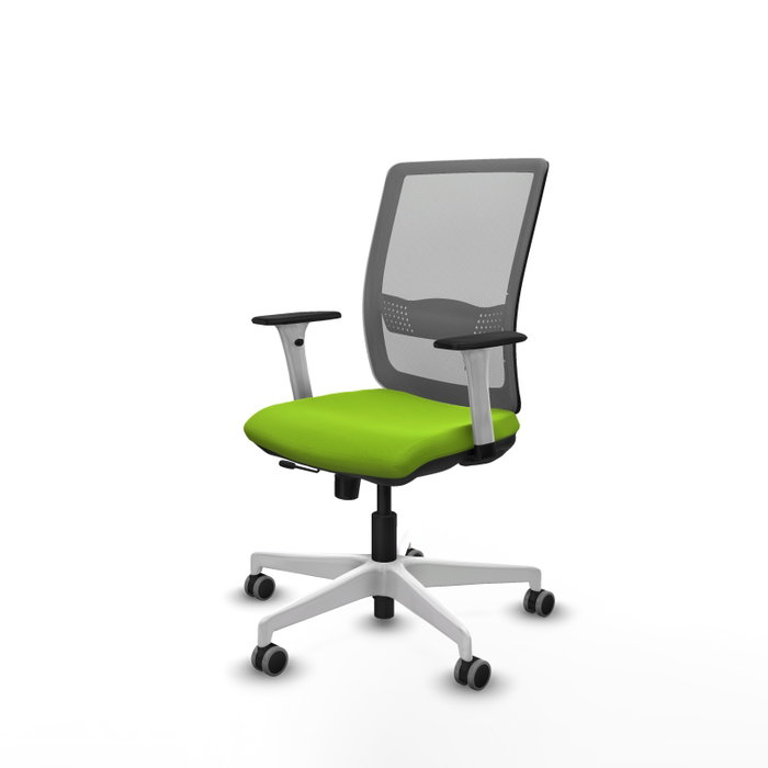 PIQUERAS Y CRESPO Silla de oficina Haches con mecanismo Sincro/Traslack Pistacho y Gris