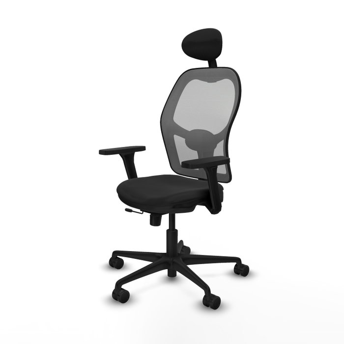 PIQUERAS Y CRESPO Silla de oficina Jorquera con mecanismo Sincro/Traslack, Negro y Gris PIQUERAS Y CRESPO Silla de oficina Jorquera con mecanismo Sincro/Traslack, Negro y Gris