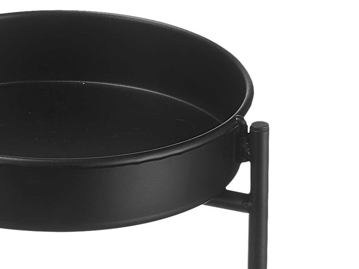 GIFTDECOR Estante Planta Tres Alturas Negro