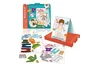 DISET 63246 Pizarra Magnética Doble Cara para Vestir Niño y Niña, Juego Educativo Multilingüe (ES, EN, FR, IT, PT), +3 Años
