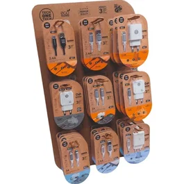 Tech One Tech Expositor EKO 400903 con 9 ganchos y 27 productos