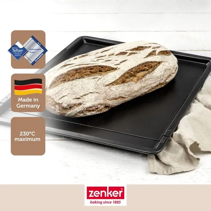 Zenker AABBG68774 Juego 2 Bandejas Extensibles para Horno Negro Metalizado 37 a 52 x 33 cm Zenker AABBG68774 Juego 2 Bandejas Extensibles para Horno Negro Metalizado 37 a 52 x 33 cm