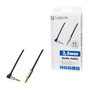 LogiLink Cable de audio 3,5 mm 3-pin/M (90°) a 3,5 mm 3-pin/M azul 1,5 m