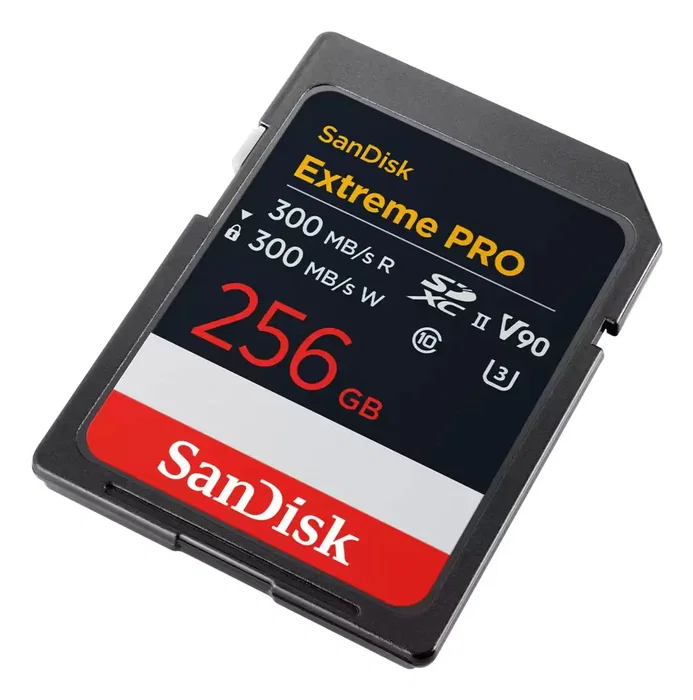 SanDisk SDSDXDM-256G-GN4IN Tarjeta de Memoria SanDisk Extreme PRO 256 GB SDXC UHS-II, Clase 10, U3, V90, Velocidad de Lectura/Escritura hasta 300 MB/s