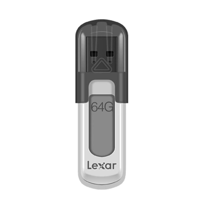 Lexar JumpDrive V100 64 GB USB tipo A 3.2 Gen 1 Gris, Blanco