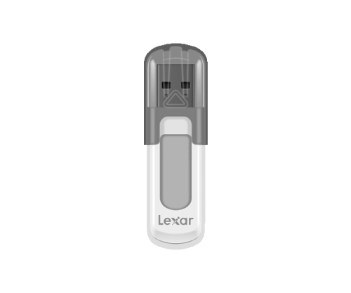 Lexar LJDV100-64GABGY Unidad Flash USB 64 GB USB Tipo A 3.2 Gen 1 Gris Blanco