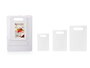 KINVARA Set 3 Tablas de Corte Blancas 35.2 x 25 x 1.5 cm (Set de 24)
