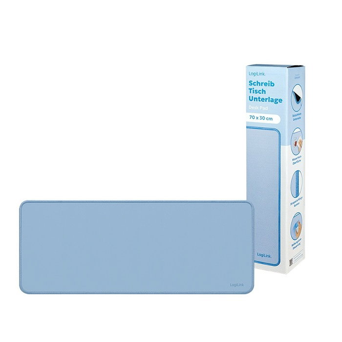 LogiLink Alfombrilla para Escritorio 700 x 300 mm, Azul LogiLink Alfombrilla para Escritorio 700 x 300 mm, Azul