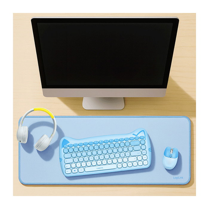 LogiLink Desk Mat 700 x 300 mm, azul