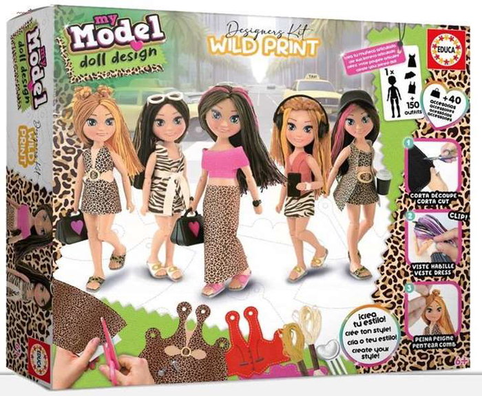 EDUCA My Model Doll Design Wild Print
