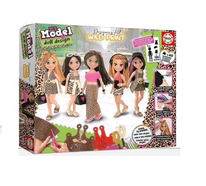 EDUCA My Model Doll Design Wild Print