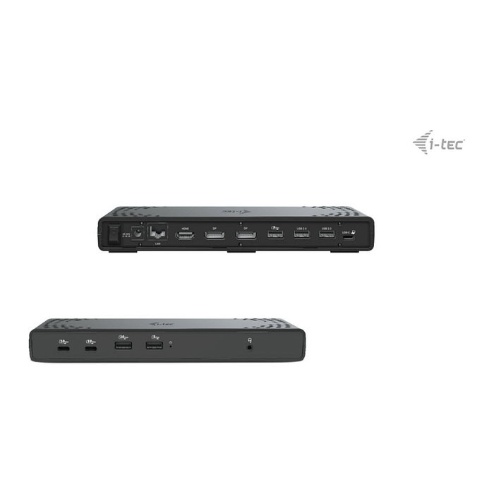 i-tec Docking Station USB-C/ USB4/Thunderbolt 3 Triple Display Docking Station Gen 2 con Power Delivery 100W, 3 Pantallas, Ethernet, HDMI, 2x DisplayPort, 7 Puertos USB, Negro i-tec Docking Station USB-C/ USB4/Thunderbolt 3 Triple Display Docking Station Gen 2 con Power Delivery 100W, 3 Pantallas, Ethernet, HDMI, 2x DisplayPort, 7 Puertos USB, Negro