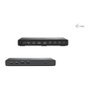 i-tec Docking Station USB-C/ USB4/Thunderbolt 3 Triple Display Docking Station Gen 2 con Power Delivery 100W, 3 Pantallas, Ethernet, HDMI, 2x DisplayPort, 7 Puertos USB, Negro