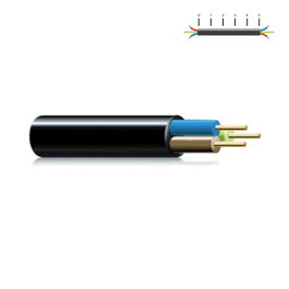 Manguera Acrílica 2x1mm Negra 1KW 1000V