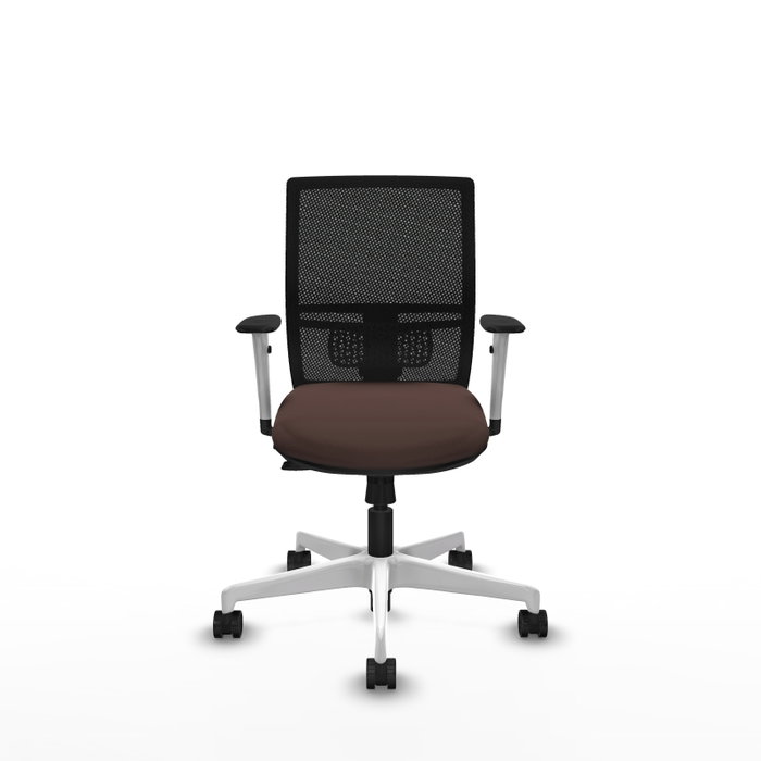 PIQUERAS Y CRESPO Silla de oficina Yunquera con mecanismo Sincro/Traslack, Marrón oscuro y Negro PIQUERAS Y CRESPO Silla de oficina Yunquera con mecanismo Sincro/Traslack, Marrón oscuro y Negro