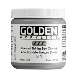 Golden Acrílico Heavy Body Acero Inoxidable Iridiscente 237 ml