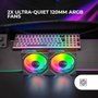Mars Gaming MF-3DPROX2 Kit 2 Ventiladores ARGB 120mm Negro