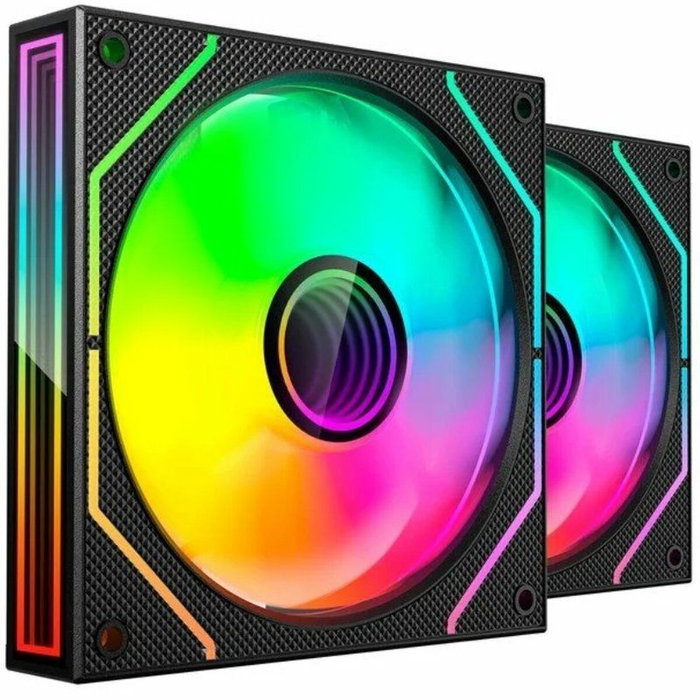 Mars Gaming MF-3DPROX2 Kit 2 Ventiladores ARGB 120mm Negro Mars Gaming MF-3DPROX2 Kit 2 Ventiladores ARGB 120mm Negro