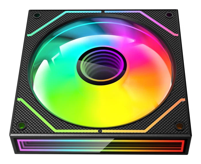 Mars Gaming MF-3DPROX2 Kit 2x Ventiladores PC 120mm ARGB Triple Infinity Mirror Control PWM, FDB, 600-1600 RPM, Negro