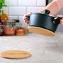 Day Juego de 2 Salvamanteles con Imán para Cocina - Redondos (19cm) - Protege tu Encimera