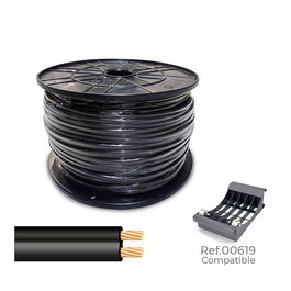 Sediles Cable paralelo 48v 2 x 0,75 mm² negro 1000 m bobina grande