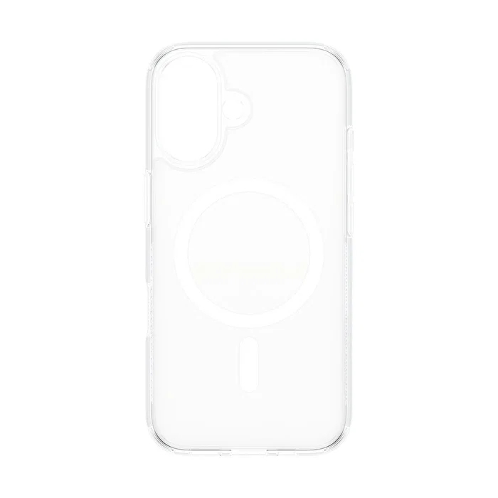 PanzerGlass HardCase Transparente con White MagSafe - Funda de TPU resistente MIL-STD-810H para Apple iPhone 16