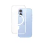 PanzerGlass HardCase Transparente con White MagSafe - Funda de TPU resistente MIL-STD-810H para Apple iPhone 16
