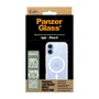 PanzerGlass HardCase Transparente con White MagSafe - Funda de TPU resistente MIL-STD-810H para Apple iPhone 16