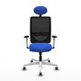 PIQUERAS Y CRESPO Silla de oficina Zulema con mecanismo Sincro, Azul y Negro