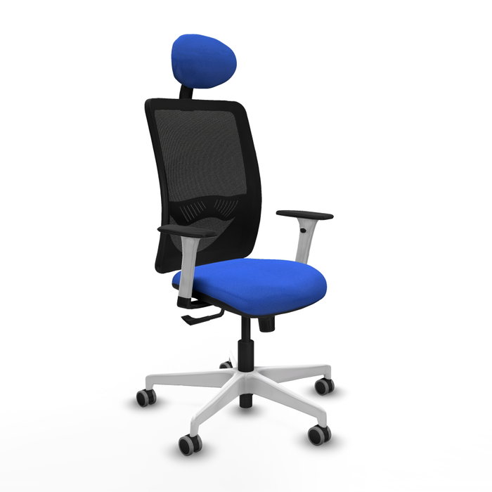 PIQUERAS Y CRESPO Silla de oficina Zulema con mecanismo Sincro, Azul y Negro PIQUERAS Y CRESPO Silla de oficina Zulema con mecanismo Sincro, Azul y Negro