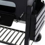 DKD Home Decor Barbacoa de Acero Negra con Termómetro (140x60x108 cm)