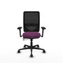 PIQUERAS Y CRESPO Silla de oficina Zulema con mecanismo Sincro/Traslack, Morado y Negro