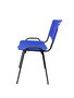 Silla Iso de PVC color Azul. Sin brazos