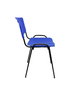 Silla Iso de PVC color Azul. Sin brazos