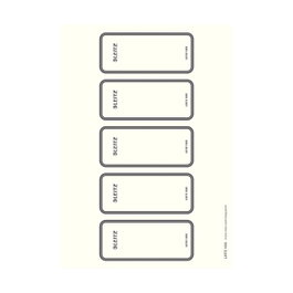 LEITZ 1693 Etiquetas para Archivador de Anillas 46,0 x 111,0 mm Gris