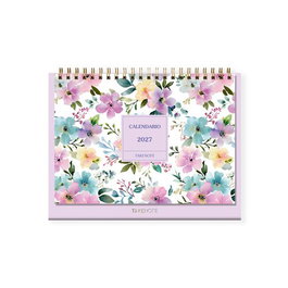TAKENOTE Calendario de sobremesa 2027 Noa mensual 230x230 mm