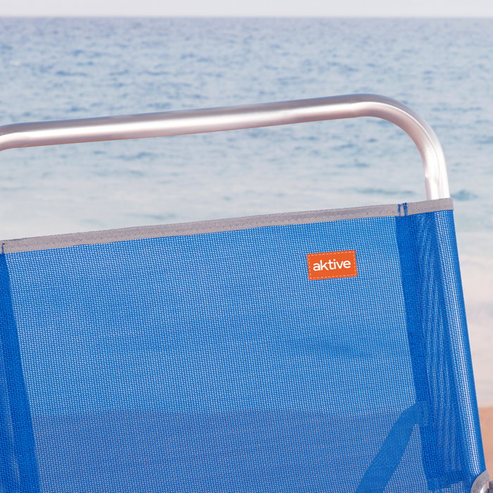 Aktive Beach Silla de playa plegable azul Aktive Beach Silla de playa plegable azul