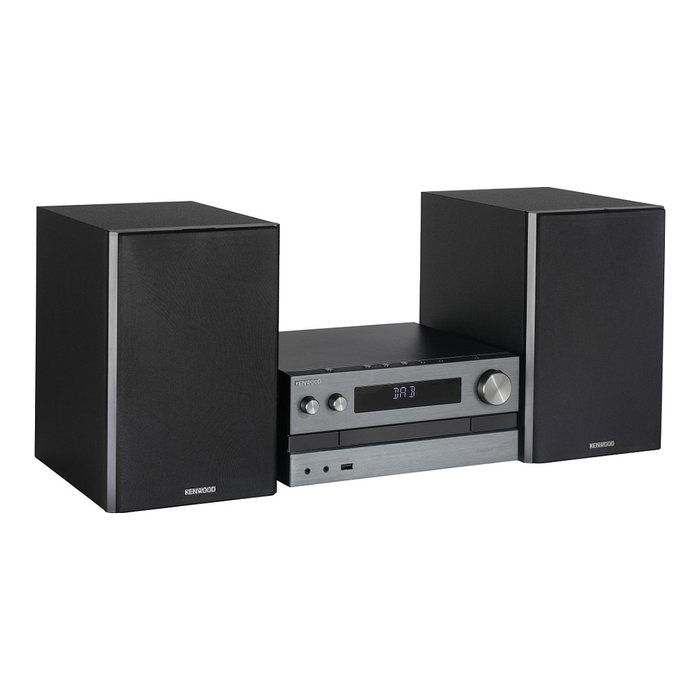 Kenwood M-918DAB-H Microcadena Hi-Fi con DAB+/FM, Bluetooth, CD, USB, 2 Altavoces de 10 W, Negro