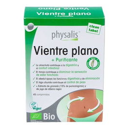 PHYSALIS Vientre Plano 45 Comprimidos Ecológicos - Ayuda Digestiva, Confort Intestinal y Control de Peso con Alcachofa y Hinojo